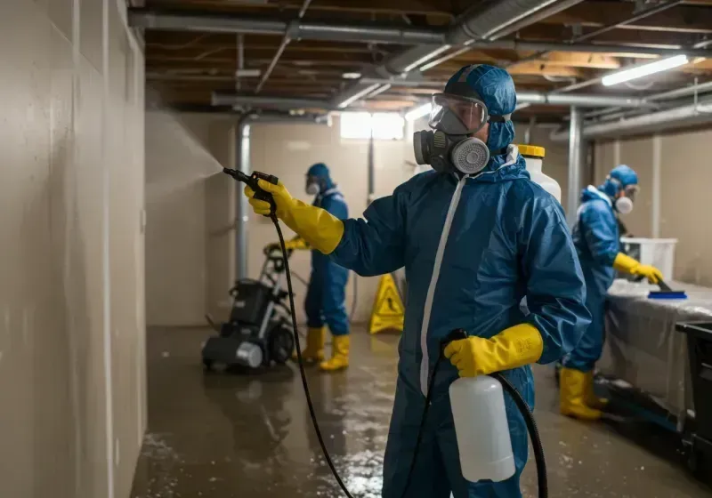 Basement Sanitization and Antimicrobial Treatment process in Waterville, ME